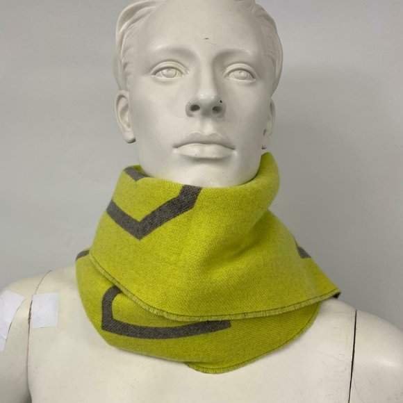 New Louis Vuitton Wool Cashmere Fluo City Scarf - Picture 7 of 11